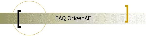 FAQ OrigenAE