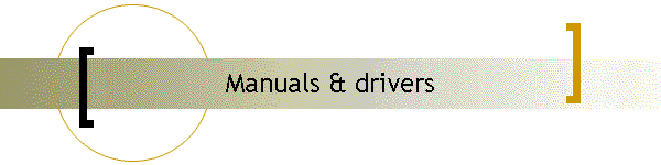 Manuals & drivers